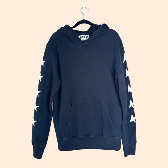 Golden Goose Black Star Hoodie Sweatshirt - Picture 1 of 7